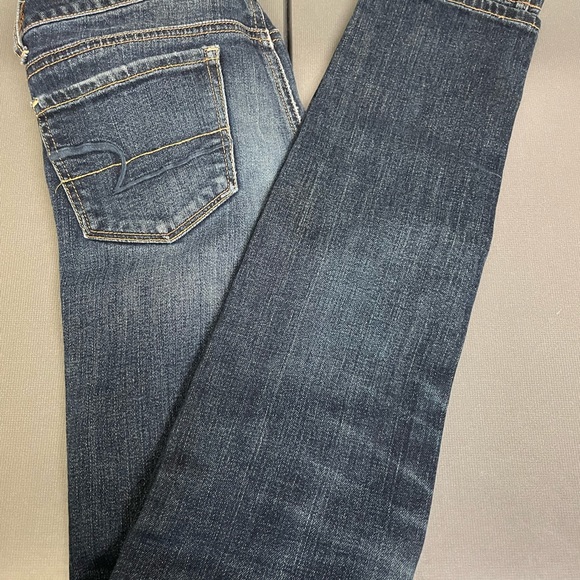 American Eagle Outfitters skinny stretch 00 long jeans like new - Picture 2 of 5
